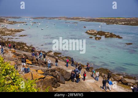 Francia, regione della Normandia, Manche, Chausey, di fronte a Granville, Foto Stock