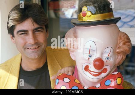 La presentatrice televisiva francese Patrice Drevet, al Deauville American Film Festival nel settembre 1989. Foto Stock