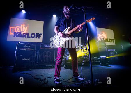 Esibizione dal vivo all'HRH AOR, Blues and Crows all'O2 Academy di Leicester, giugno 2023 Foto Stock