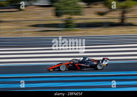 Campionato Italiano F4 sul circuito Paul Ricard , Castellet, FRANCIA, 22/07/2023 Florent 'MrCrash' B.. Foto Stock