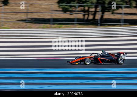 Campionato Italiano F4 sul circuito Paul Ricard , Castellet, FRANCIA, 22/07/2023 Florent 'MrCrash' B.. Foto Stock