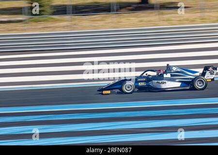 Campionato Italiano F4 sul circuito Paul Ricard , Castellet, FRANCIA, 22/07/2023 Florent 'MrCrash' B.. Foto Stock