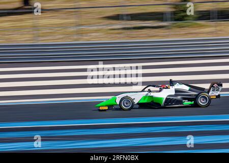 Campionato Italiano F4 sul circuito Paul Ricard , Castellet, FRANCIA, 22/07/2023 Florent 'MrCrash' B.. Foto Stock