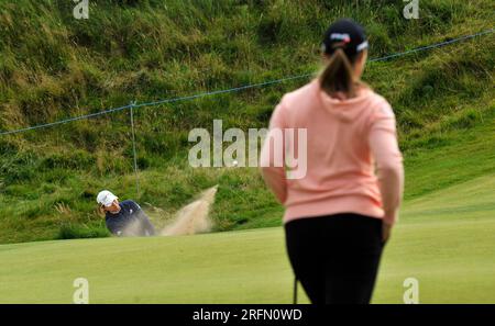 4 agosto 2023. Irvine, Scozia, Regno Unito. Hinako Shibuno il 4, giorno 2. Crediti: CDG/Alamy Live News Foto Stock