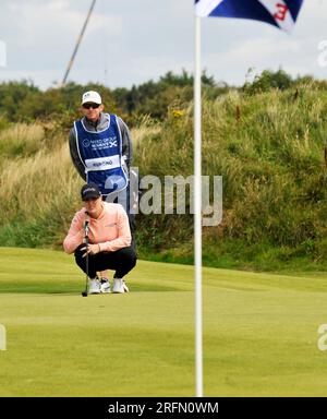 4 agosto 2023. Irvine, Scozia, Regno Unito. Jennifer Kupcho al terzo giorno, 2. Crediti: CDG/Alamy Live News Foto Stock