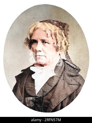 Maria Mitchell (1 agosto 1818 - 28 giugno 1889) astronoma americana. Foto Stock