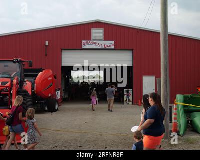 Gardner, Kansas - 3 agosto 2023: Johnson County, Kansas Fair e Carnival Foto Stock