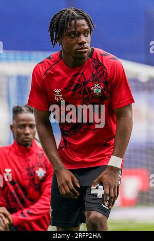 Sheffield, Regno Unito. 4 agosto 2023. Il centrocampista di Southampton Romeo Lavia durante la partita Sheffield Wednesday FC vs Southampton FC EFL Championship all'Hillsborough Stadium, Sheffield, Regno Unito il 4 agosto 2023 Credit: Every Second Media/Alamy Live News Foto Stock