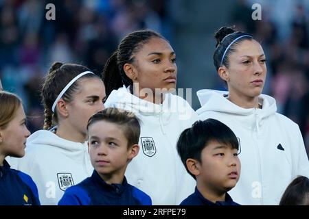 Auckland, nuova Zelanda. 5 agosto 2023. Coppa del mondo femminile FIFA 2023 Round of 16 - Svizzera contro Spagna. DAT do/Alamy Live News. Foto Stock