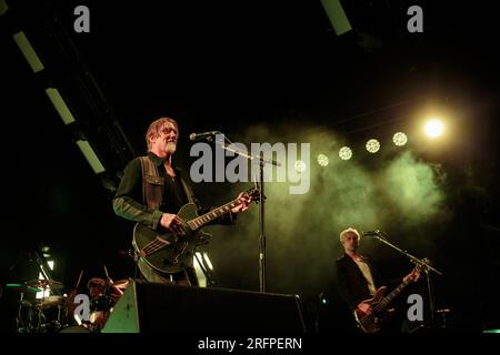 Toronto, Canada. 4 agosto 2023. Queens of the Stone Age che si esibisce in "The End Is Nero" Tour al Budweiser Stage Credit: Bobby Singh/Alamy Live News Foto Stock