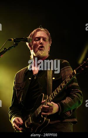 Toronto, Canada. 4 agosto 2023. Queens of the Stone Age che si esibisce in "The End Is Nero" Tour al Budweiser Stage Credit: Bobby Singh/Alamy Live News Foto Stock