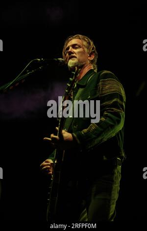 Toronto, Canada. 4 agosto 2023. Queens of the Stone Age che si esibisce in "The End Is Nero" Tour al Budweiser Stage Credit: Bobby Singh/Alamy Live News Foto Stock