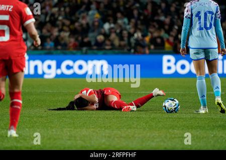 Auckland, nuova Zelanda. 5 agosto 2023. Coppa del mondo femminile FIFA 2023 Round of 16 - Svizzera contro Spagna. DAT do/Alamy Live News. Foto Stock