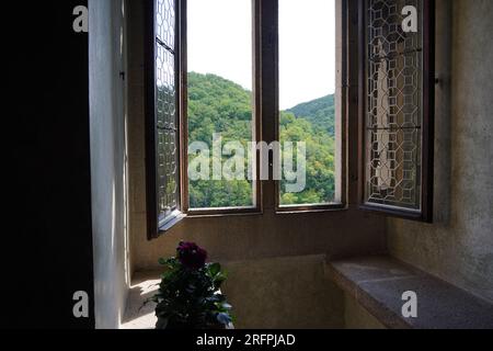 Interno del castello di Karlstejn, Repubblica Ceca Foto Stock