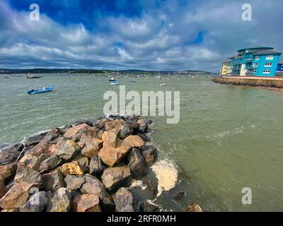 Estuario di Exmouth nel Devon, Regno Unito Foto Stock