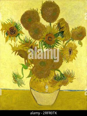 Girasoli Vincent van Gogh 1888 olio su tela Foto Stock