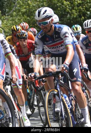 ALAPHILIPPE Giuliano di Soudal - Quick Step, Vincitore durante la Clasica San Sebastian 2023, gara ciclistica UCI World Tour, Donostia - Donostia (230,3 km) il 29 luglio 2023 in Spagna - foto Laurent Lairys / DPPI Foto Stock