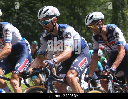 ALAPHILIPPE Giuliano di Soudal - Quick Step, Vincitore durante la Clasica San Sebastian 2023, gara ciclistica UCI World Tour, Donostia - Donostia (230,3 km) il 29 luglio 2023 in Spagna - foto Laurent Lairys / DPPI Foto Stock