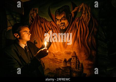 LA STORIA DI DRACULA IN TRANSILVANIA ROMANIA Foto Stock