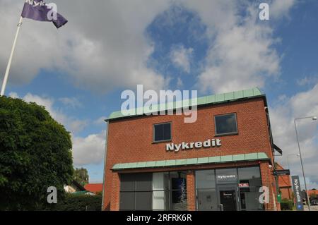 Kastrup/denmark/05 agosto 2023/.Nykredit building as Bank on Amager in Kastrup Danimarca. (Foto: Francis Joseph Dean/Dean Pictures) Foto Stock