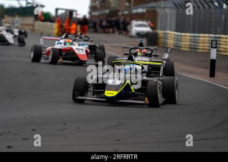 Inizio gara - Campionato britannico F4 Croft Foto Stock