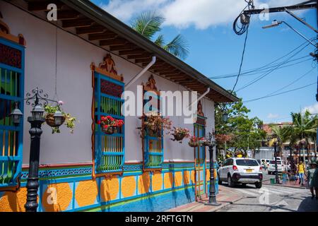 COLOMBI A MEDELLIN 05-08-2023,Guatapé es un municipio de Colombia, localizado en la subregión Oriente del departamento de Ant Foto Stock