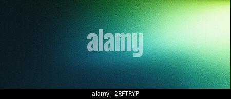 Colore verde scuro blu sfumatura granuloso chiaro rumore di fondo texture sfondo intestazione pagina Web design banner Foto Stock