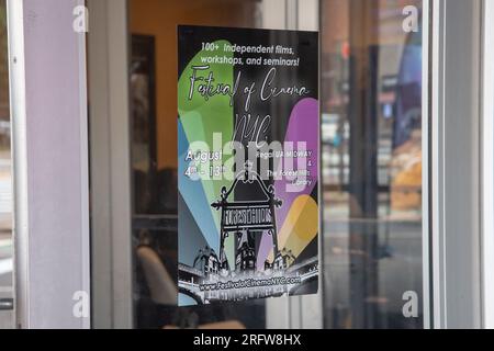 New York, Stati Uniti. 5 agosto 2023. NEW YORK, NEW YORK - AGOSTO 05: Atmosfera al Festival of Cinema NYC 2023 al Regal UA Midway Theatre, Forest Hills il 5 agosto 2023 nel quartiere Queens di New York. Crediti: Ron Adar/Alamy Live News Foto Stock