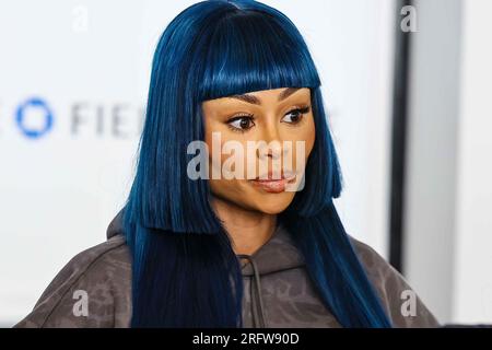 Wilmington, DE, USA. 5 agosto 2023. L'influencer ANGELA WHITE (nota come BLAC CHYNA) ha partecipato alla 19a partita annuale di pallacanestro Duffy's Hope Celebrity sabato 5 agosto 2023, al Chase Fieldhouse, a Wilmington, CANC. I proventi vanno a beneficio dell'organizzazione no-profit Duffy's Hope Youth Programming. (Immagine di credito: © Saquan Stimpson/ZUMA Press Wire) SOLO USO EDITORIALE! Non per USO commerciale! Foto Stock