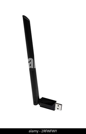 Adattatore USB wireless Wi-Fi per migliorare il segnale Wi-Fi su un computer Foto Stock