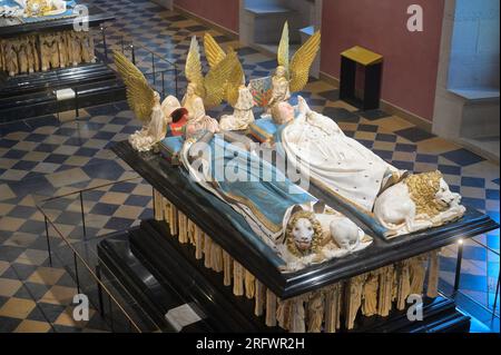 Le tombe dei duchi di Borgogna nel Museo delle belle arti di Digione fr Foto Stock