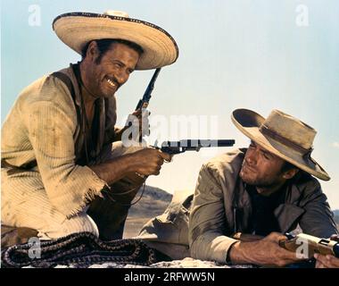 Il buono, il cattivo e il cattivo Eli Wallach & Clint Eastwood Foto Stock