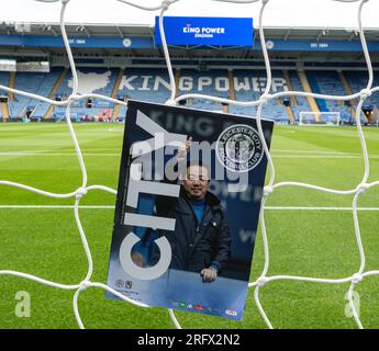 King Power Stadium, Leicester, Regno Unito. 6 agosto 2023. EFL Championship Football, Leicester City contro Coventry City; il programma di partite di oggi nella rete goal credito: Action Plus Sports/Alamy Live News Foto Stock