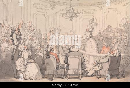 Comfort di Bath - The Concert 1798 di Thomas Rowlandson Foto Stock