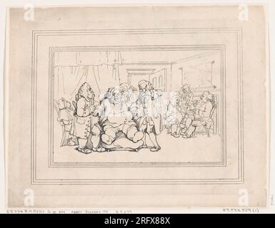 Comfort di Bath, piatto 1 6 gennaio 1798 di Thomas Rowlandson Foto Stock