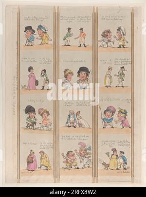 Borders for Rooms, stravaganza tavola 6 2 maggio 1799 di Thomas Rowlandson Foto Stock