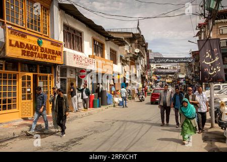 India, Jammu e Kashmir, Kargil, vecchio bazar Foto Stock