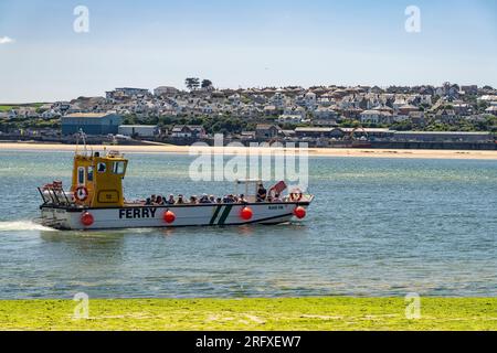 Personen-Fähre Black Tor zwischen Rock und Padstow, Cornovaglia, Inghilterra, Großbritannien, Europa | traghetto passeggeri Black Tor tra Rock e Padstow, Foto Stock