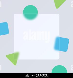 sfondo moderno con morfismo in vetro trasparente Illustrazione Vettoriale