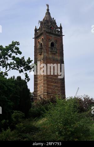 Cabot Tower, Brandon Hill Park, Bristol. Agosto 2023. Estate Foto Stock