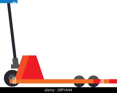 Attrezzatura di magazzino del transpallet Illustrazione Vettoriale