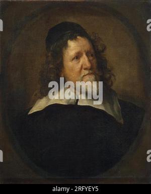 Ritratto di Inigo Jones (1573-1652) tra il 1630 e il 1639 di Anthony van Dyck Foto Stock