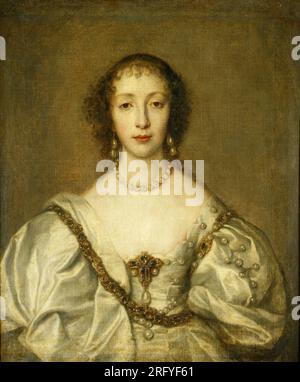 Regina Enrichetta Maria (1609-1669) 1638 di Anthony van Dyck Foto Stock