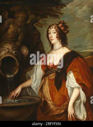 Lady Lucy Percy, contessa di Carlisle (1599 - 1660) tra il 1635 circa e il 1645 circa di Anthony van Dyck Foto Stock