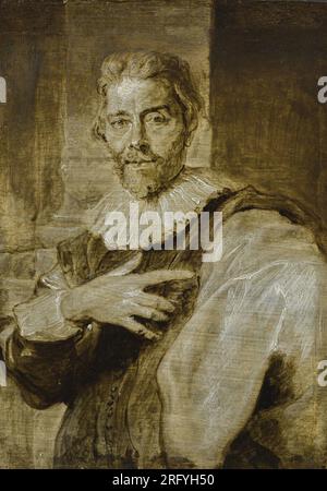 Ritratto dell'incisore Jan Baptiste Barbé (1578-1649) dal 1630 al 1641 di Anthony van Dyck Foto Stock