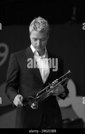 CHRIS BOTTI (tromba) si esibisce al MONTEREY JAZZ FESTIVAL Foto Stock