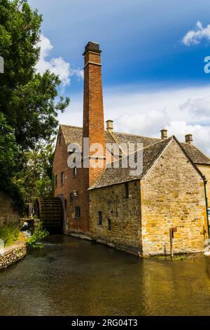 Lower Slaughter Mill, i Costwolds, Inghilterra Foto Stock