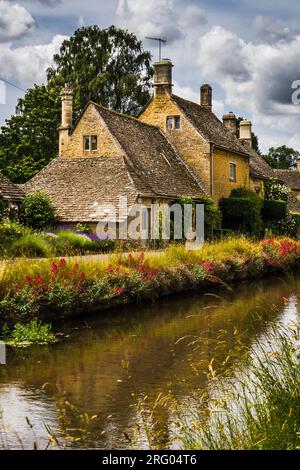 Lower Slaughter, i Costwolds, Inghilterra Foto Stock