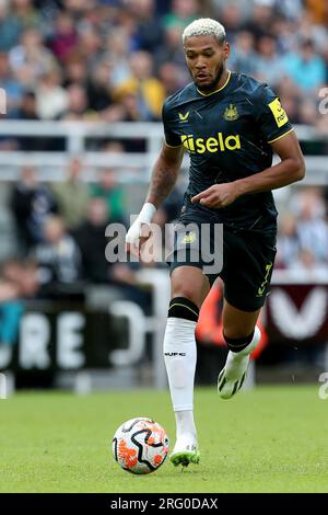 Joelinton del Newcastle United durante la partita di Sela Cup tra Newcastle United e Villareal CF a St. James's Park, Newcastle domenica 6 agosto 2023. (Foto: Mark Fletcher | mi News) crediti: MI News & Sport /Alamy Live News Foto Stock