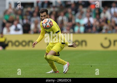 Alex Baena del Villareal durante la partita di Sela Cup tra Newcastle United e Villareal CF a St. James's Park, Newcastle domenica 6 agosto 2023. (Foto: Mark Fletcher | mi News) crediti: MI News & Sport /Alamy Live News Foto Stock